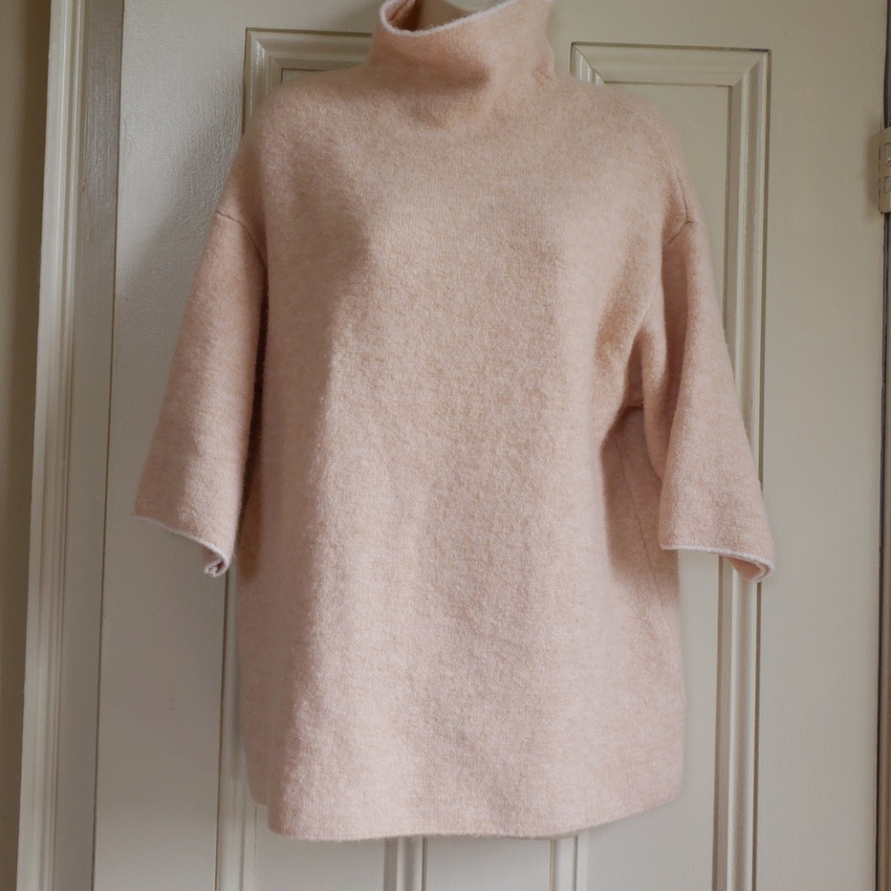 Zara knit Italian yarn peachy sweater s